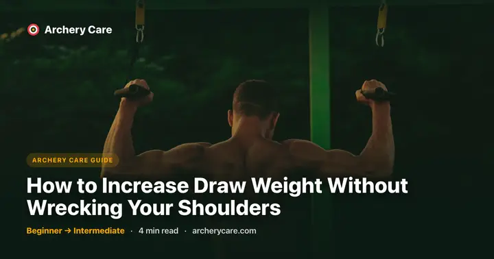 How to Increase Draw Weight Without Wrecking Your Shoulders