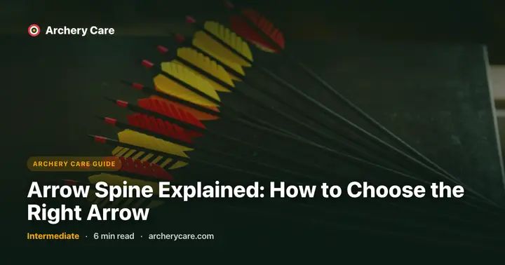 Arrow Spine Explained: How to Choose the Right Arrow