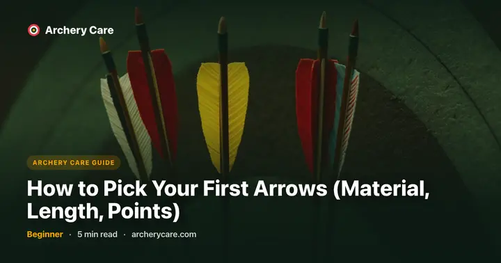 How to Pick Your First Arrows (Material, Length, Points)