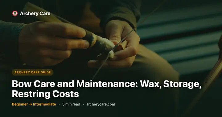Bow Care and Maintenance: Wax, Storage, Restring Costs
