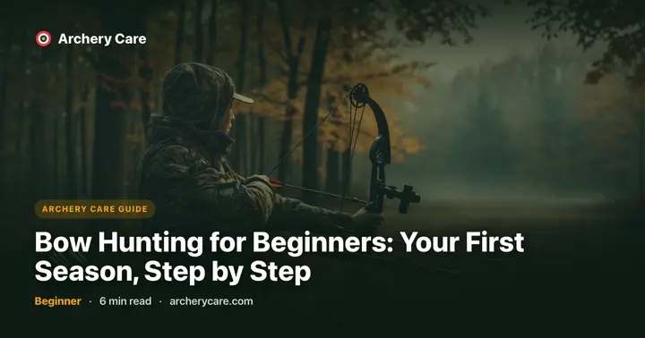 Bow Hunting for Beginners: Your First Season, Step by Step