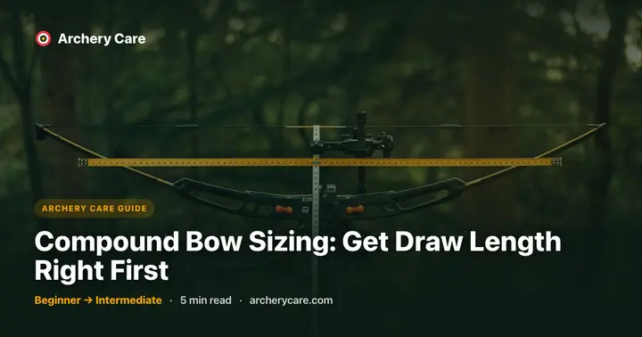 Compound Bow Sizing: Get Draw Length Right First