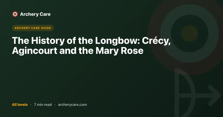 The History of the Longbow: Crécy, Agincourt and the Mary Rose