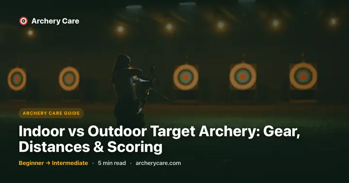 Indoor vs Outdoor Target Archery: Gear, Distances & Scoring